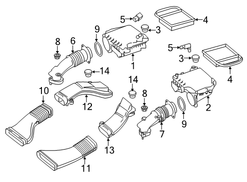 2016 Mercedes-Benz S550e Air Intake