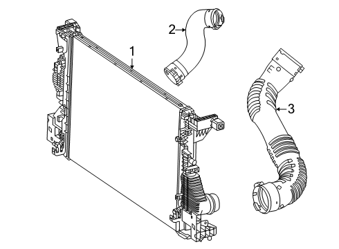 Intercooler Hose Diagram for 247-520-02-01