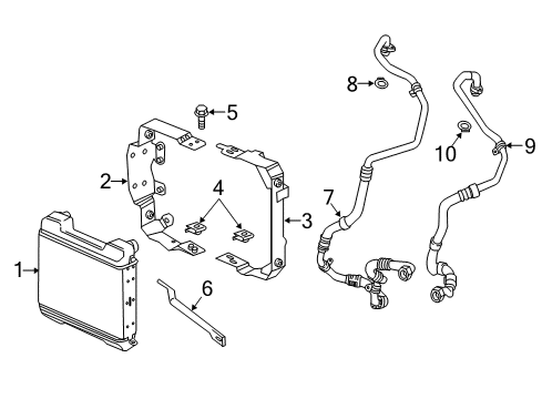 2016 Mercedes-Benz G63 AMG Engine Oil Cooler Diagram