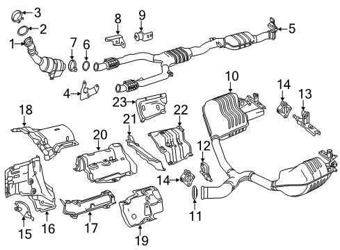 Heat Shield Diagram for 238-680-79-03