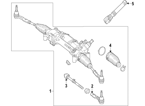 2016 Mercedes-Benz S65 AMG Steering Column & Wheel, Steering Gear & Linkage Diagram 3