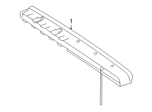 2010 Mercedes-Benz CL65 AMG High Mount Lamps Diagram