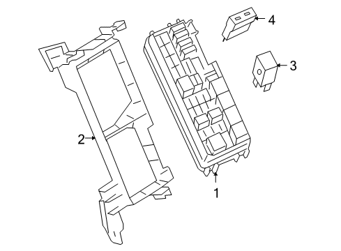 Fuse & Relay Box Diagram for 164-540-30-72