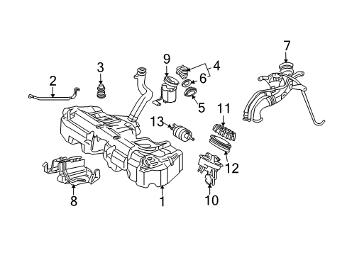 Sending Unit Diagram for 203-470-16-41