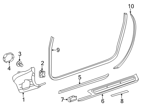 Interior Lamp Diagram for 172-820-00-09