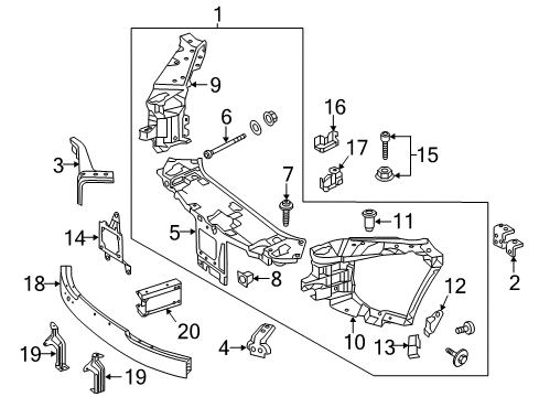 Bracket Diagram for 222-540-28-17