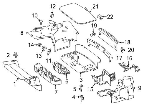 Floor Cover Diagram for 217-680-01-42-9J36