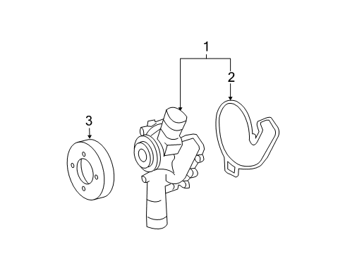 2002 Mercedes-Benz S600 Water Pump