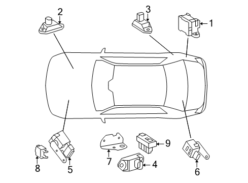 2013 Mercedes-Benz S550 Stability Control Diagram