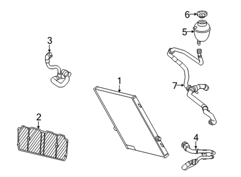 2021 Mercedes-Benz AMG GT Black Series Intercooler  Diagram 2