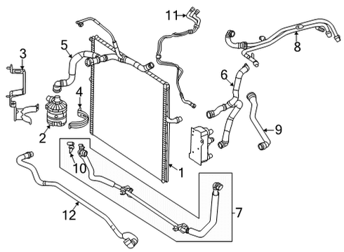 2021 Mercedes-Benz GLE63 AMG S Intercooler, Cooling Diagram 5