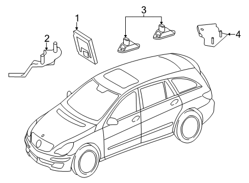 2011 Mercedes-Benz R350 Electrical Components Diagram 1