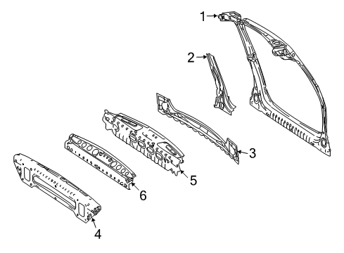 2010 Mercedes-Benz ML450 Rear Body Diagram