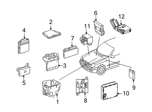 2006 Mercedes-Benz CLS55 AMG Stability Control Diagram 1