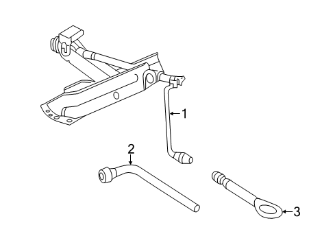 2018 Mercedes-Benz SL450 Jack & Components Diagram