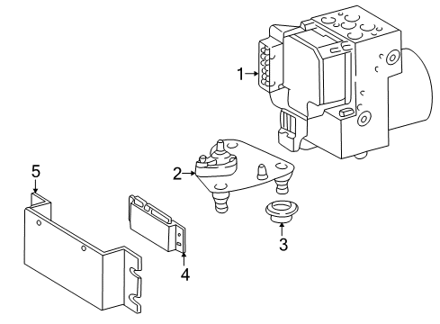 2005 Mercedes-Benz G500 ABS Components, Electrical Diagram