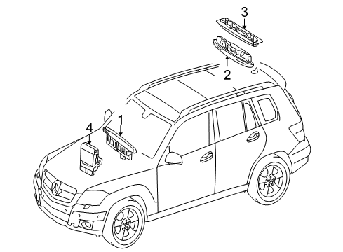 2017 Mercedes-Benz GLC300 Parking Aid Diagram 3