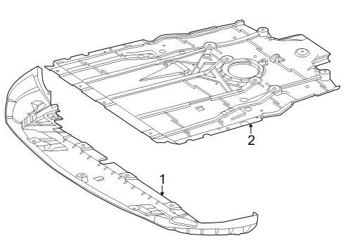 2023 Mercedes-Benz EQB 250 Splash Shields Diagram