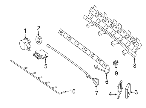 2023 Mercedes-Benz E450 Parking Aid Diagram 9