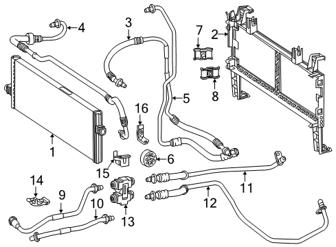 2015 Mercedes-Benz GL63 AMG Trans Oil Cooler Diagram