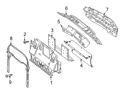 2019 Mercedes-Benz S560 Rear Body Diagram 2