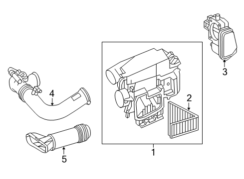 2011 Mercedes-Benz ML450 Filters Diagram 1