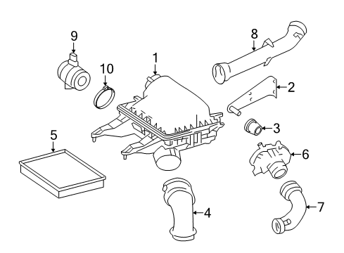 2012 Mercedes-Benz Sprinter 2500 Air Intake Diagram