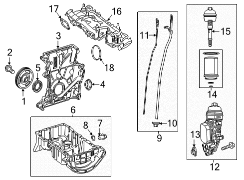 2015 Mercedes-Benz CLA250 Filters Diagram 2