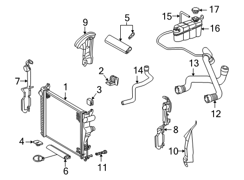 Overflow Hose Diagram for 220-501-18-82