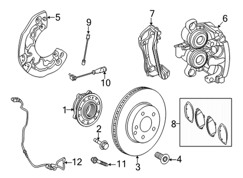 Brake Hose Diagram for 167-420-76-00