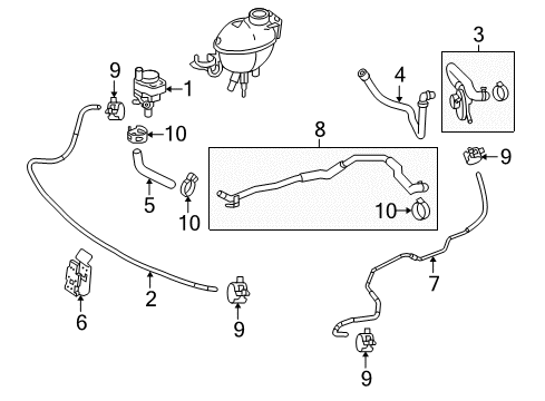 2014 Mercedes-Benz E63 AMG Heater Core & Control Valve Diagram 2