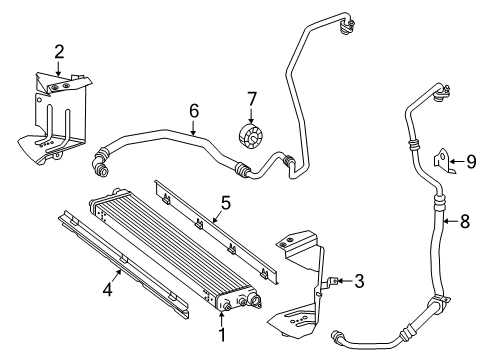 2017 Mercedes-Benz SL65 AMG Oil Cooler Diagram