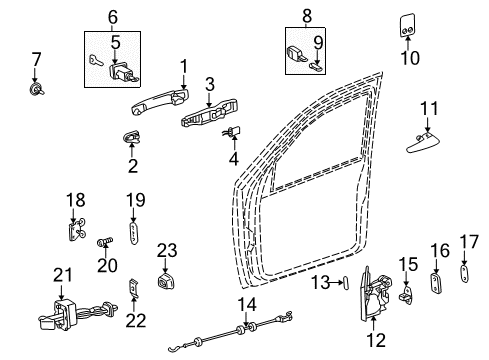 Lock Assembly Diagram for 163-720-28-35