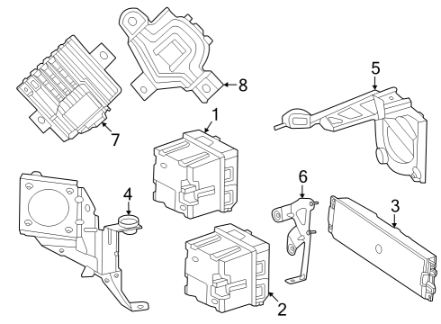 Rear Bracket Diagram for 297-545-08-00