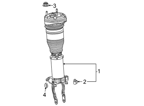 2023 Mercedes-Benz GLE63 AMG S Struts & Components - Front Diagram 2