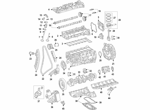 Upper Oil Pan Diagram for 656-010-39-01