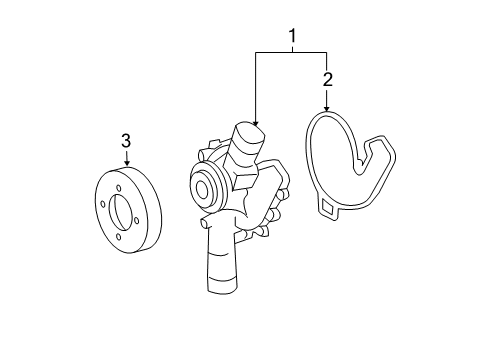 2003 Mercedes-Benz S600 Water Pump