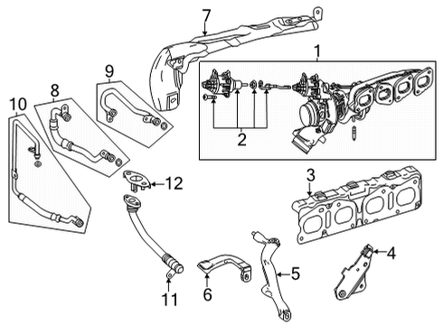 2020 Mercedes-Benz GLC300 Turbocharger & Components