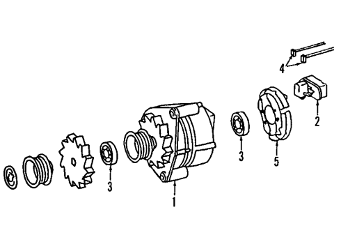 1985 Mercedes-Benz 500SEC Alternator Diagram