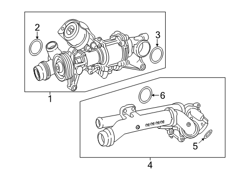 2022 Mercedes-Benz Sprinter 1500 Water Pump Diagram