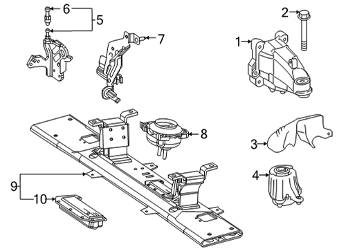 2021 Mercedes-Benz GLE350 Automatic Transmission, Transmission Diagram