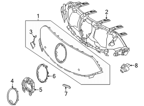 2023 Mercedes-Benz EQS AMG Grille & Components