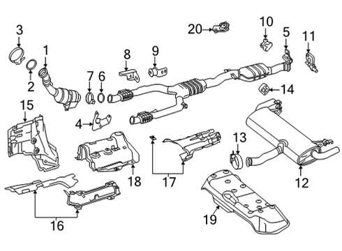 Heat Shield Diagram for 253-682-46-00-64