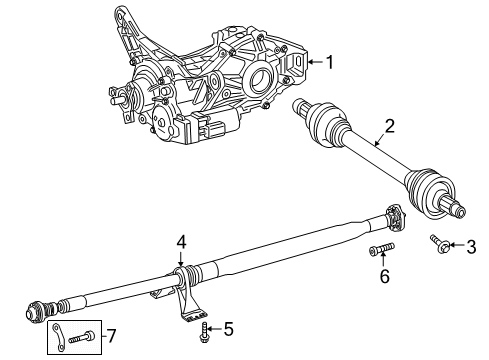 2020 Mercedes-Benz A35 AMG Axle & Differential - Rear