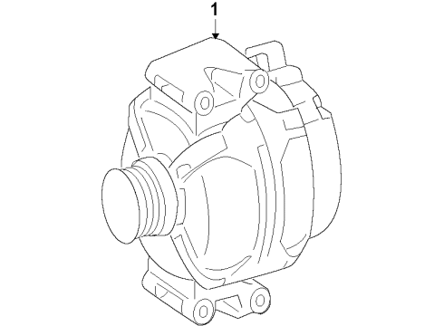 2013 Mercedes-Benz CL600 Alternator Diagram 1