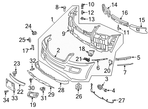 Reservoir Tank Bolt Diagram for 000000-003894