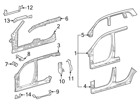 2022 Mercedes-Benz EQB 300 Aperture Panel Diagram