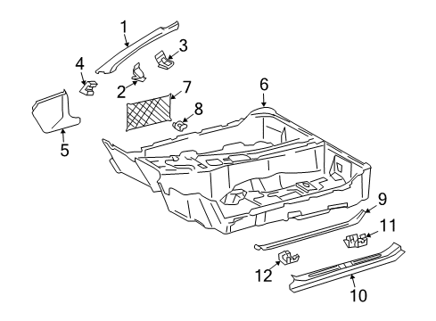 Scuff Plate Diagram for 230-680-01-35-9051