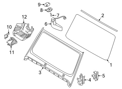 2022 Mercedes-Benz G63 AMG Wipers Diagram 2