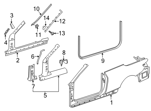 Windshield Molding Screw Diagram for 005-990-81-12